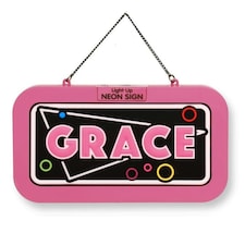 History & Heraldry Light Up Neon Name Sign - Grace