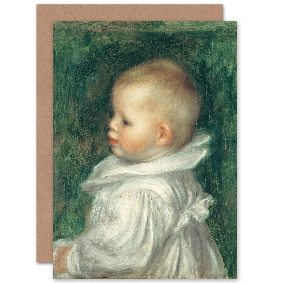 image 1 of Renoir Portrait Claude Old Master Painting Art Card