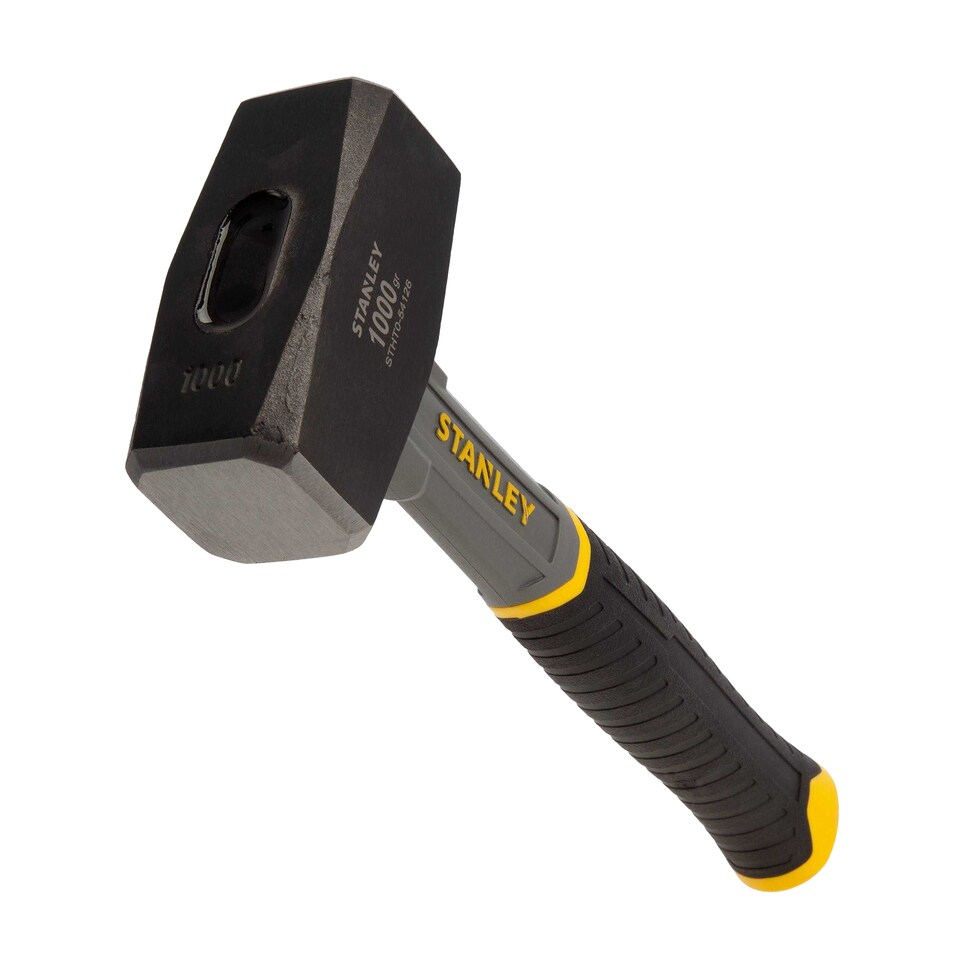 image 1 of Stanley STHT0-54126 Fibreglass Club Hammer | Black | Black/Grey/Yellow | One Size | 1