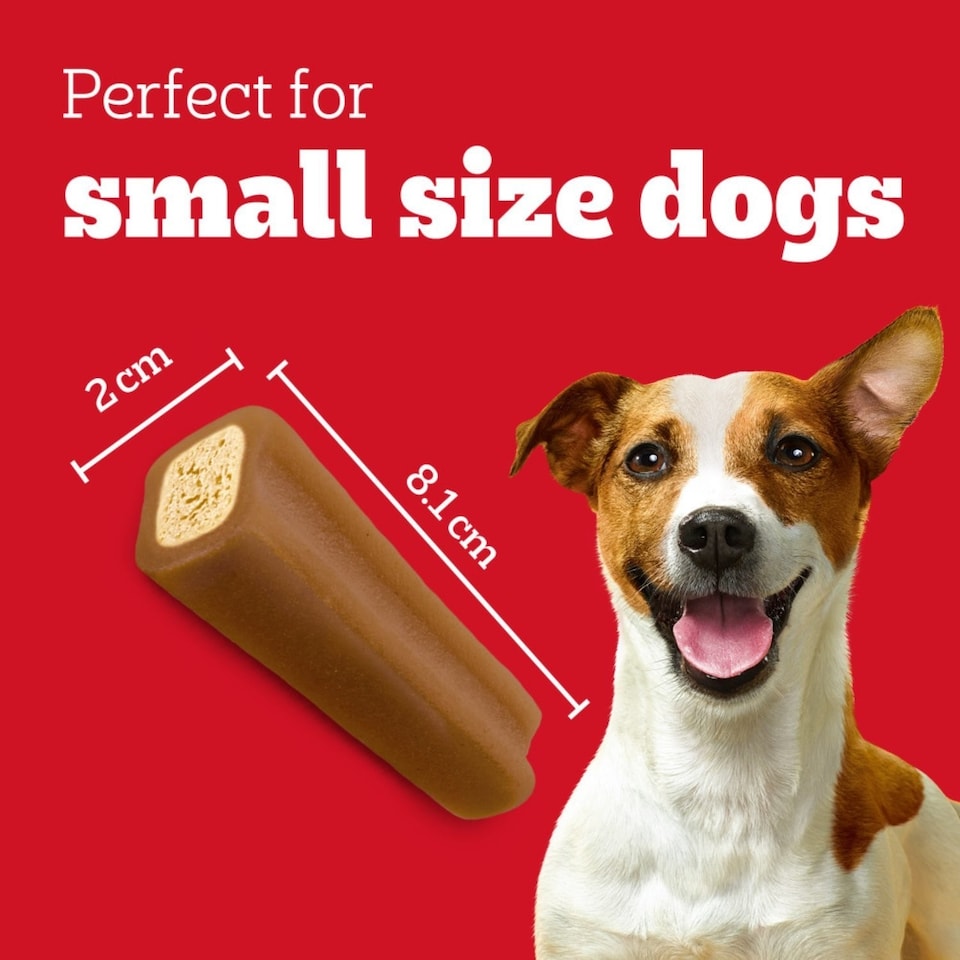 image 1 of 64 Pedigree Jumbone Mini Small Dog Treats Chicken & Lamb Dog Chews (8x160g)