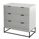 image 1 of HOMCOM Modern Chest of 4 Drawers Sideboard Dresser for Bedroom Living Room