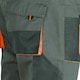 image 5 of ArtMas Grey Orange Work Trousers for Men  Durable Design with Knee Pad Pockets Cargo Storage and Reinforced Seams Size UK36