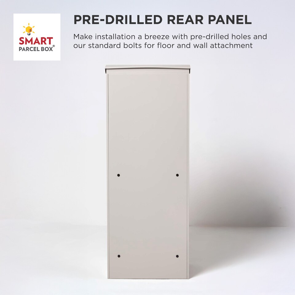 image 1 of Smart Parcel Box® Extra-Large Slanted Top Front Access Stone | Cream | 1