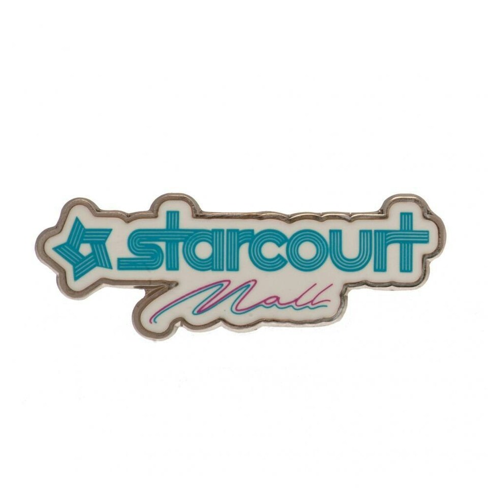 Stranger Things Starcourt Mall Badge - White/Blue - One Size