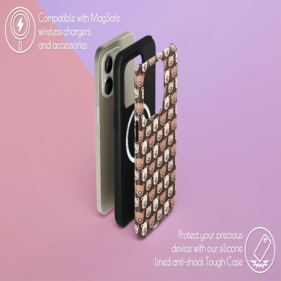 image 1 of Cute Bear Brown | iPhone 12 Pro Max
Tough | iPhone 12 Pro Max
Tough