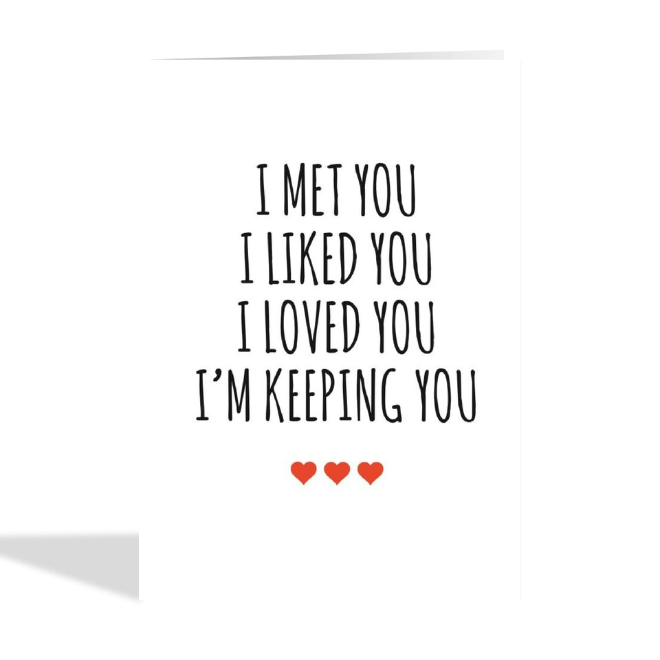 image 1 of Cute Typography Valentine's Day Card