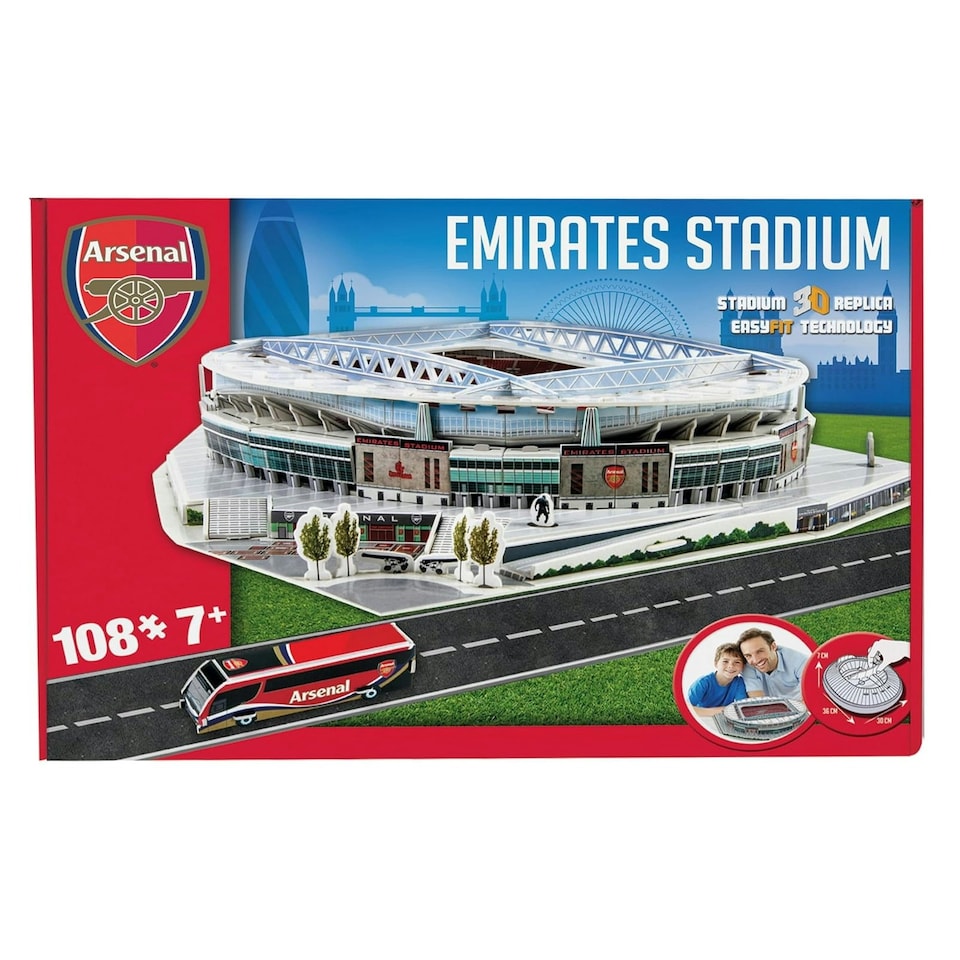 image 1 of Arsenal FC 3D Stadium Puzzle