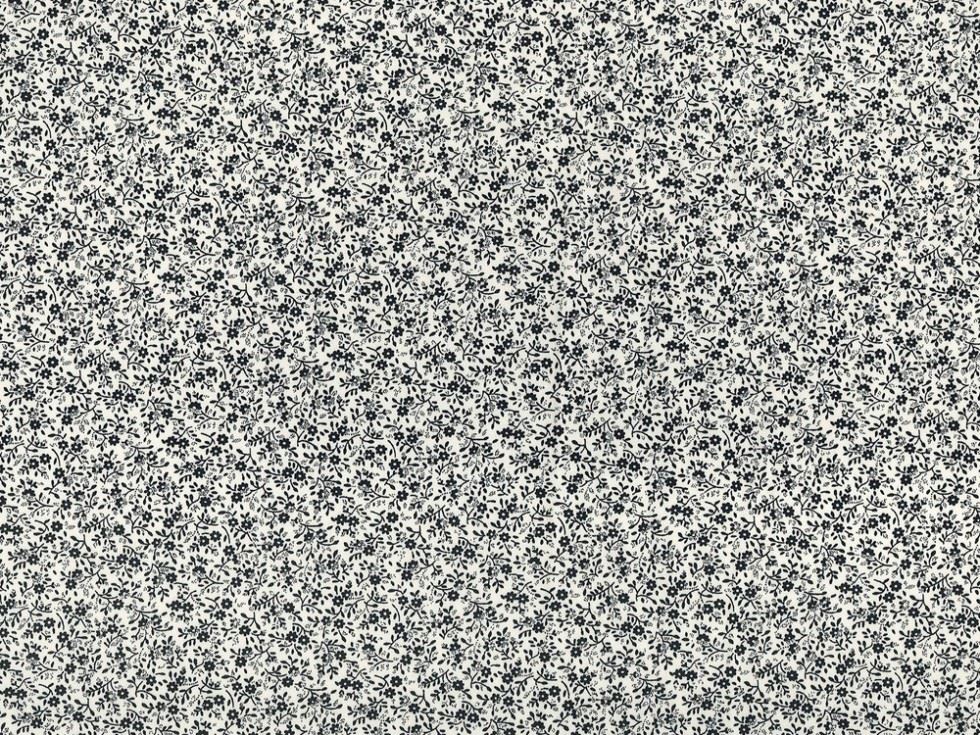 Rose and Hubble Black 100% Cotton Poplin Dressmaking Fabric, 112.5cm / 44" Wide - per metre