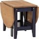 image 2 of Santos Drop Leaf Extending Coffee Table Blue | Navy Blue