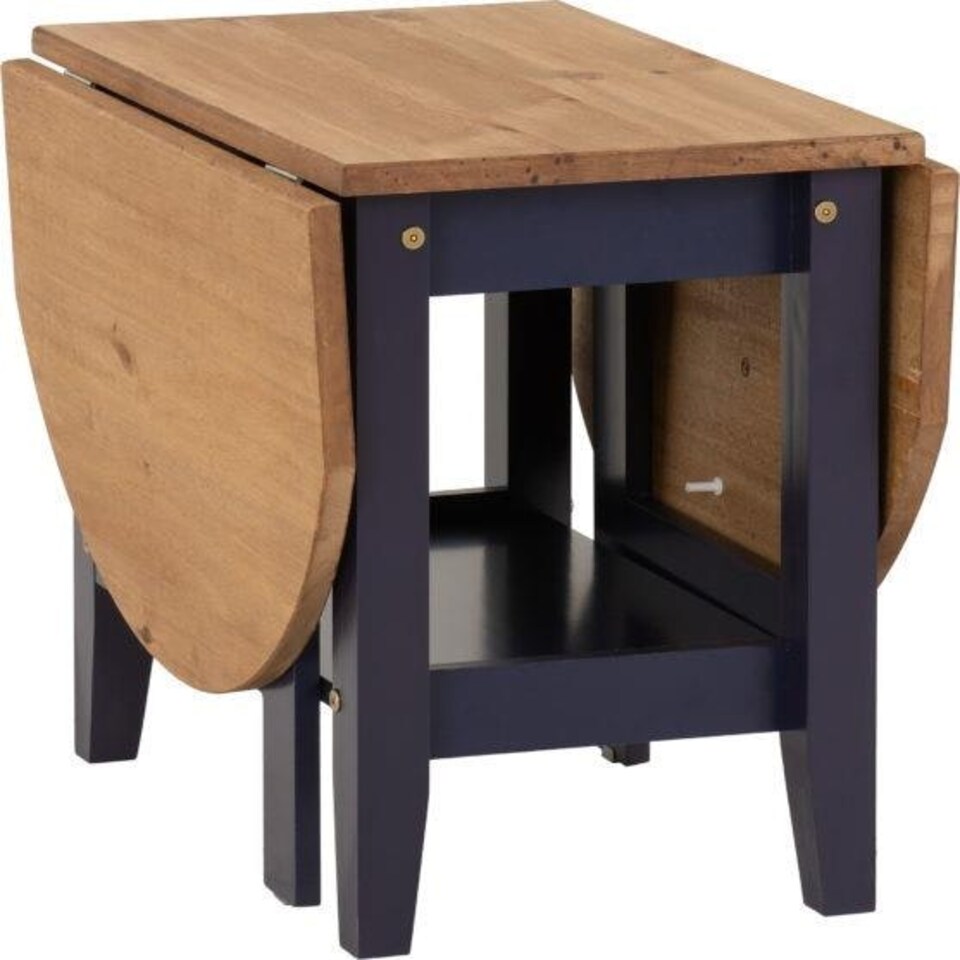 image 1 of Santos Drop Leaf Extending Coffee Table Blue | Navy Blue