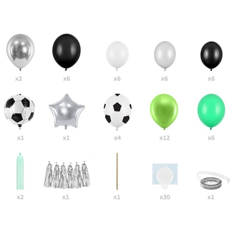 image 1 of Football Party DIY Premium Garland Balloon Arch Kit