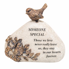 Someone Special Bird Memorial Stone 18x16cm Graveside Plaque Gift