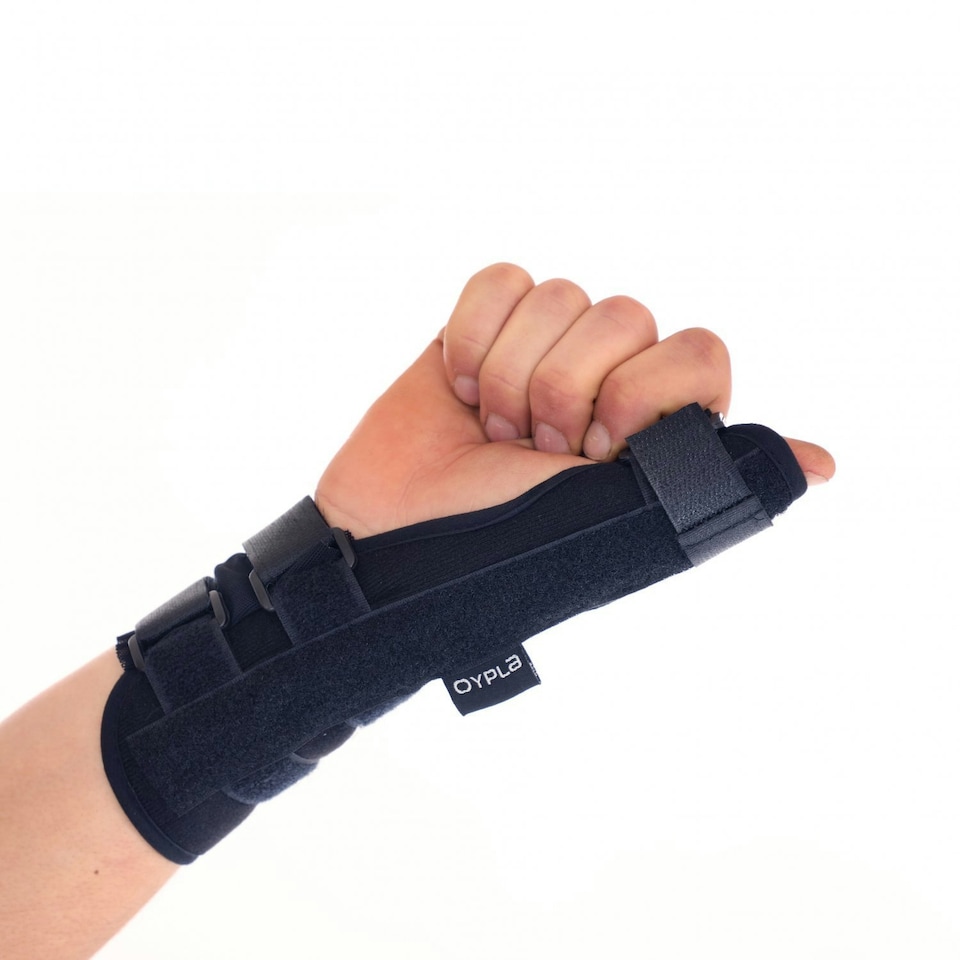 image 1 of Oypla Thumb Stabiliser Brace Pain Relief Adjustable Splint Support Black | One Size