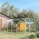 image 7 of PawHut Walk-In Chicken Run Galvanised Chicken Coop w/ Cover 5.7 x 2.8 x 2m