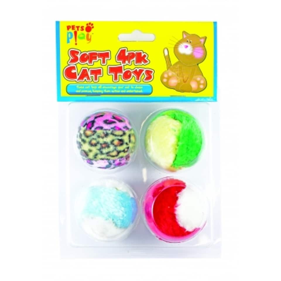 image 1 of Pack of 12 Soft Cat Toys