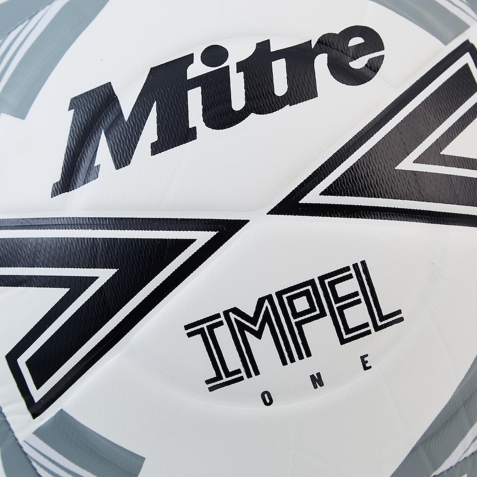image 1 of Mitre Adult Impel One 24 Football, White/Black/Circular Grey, 3