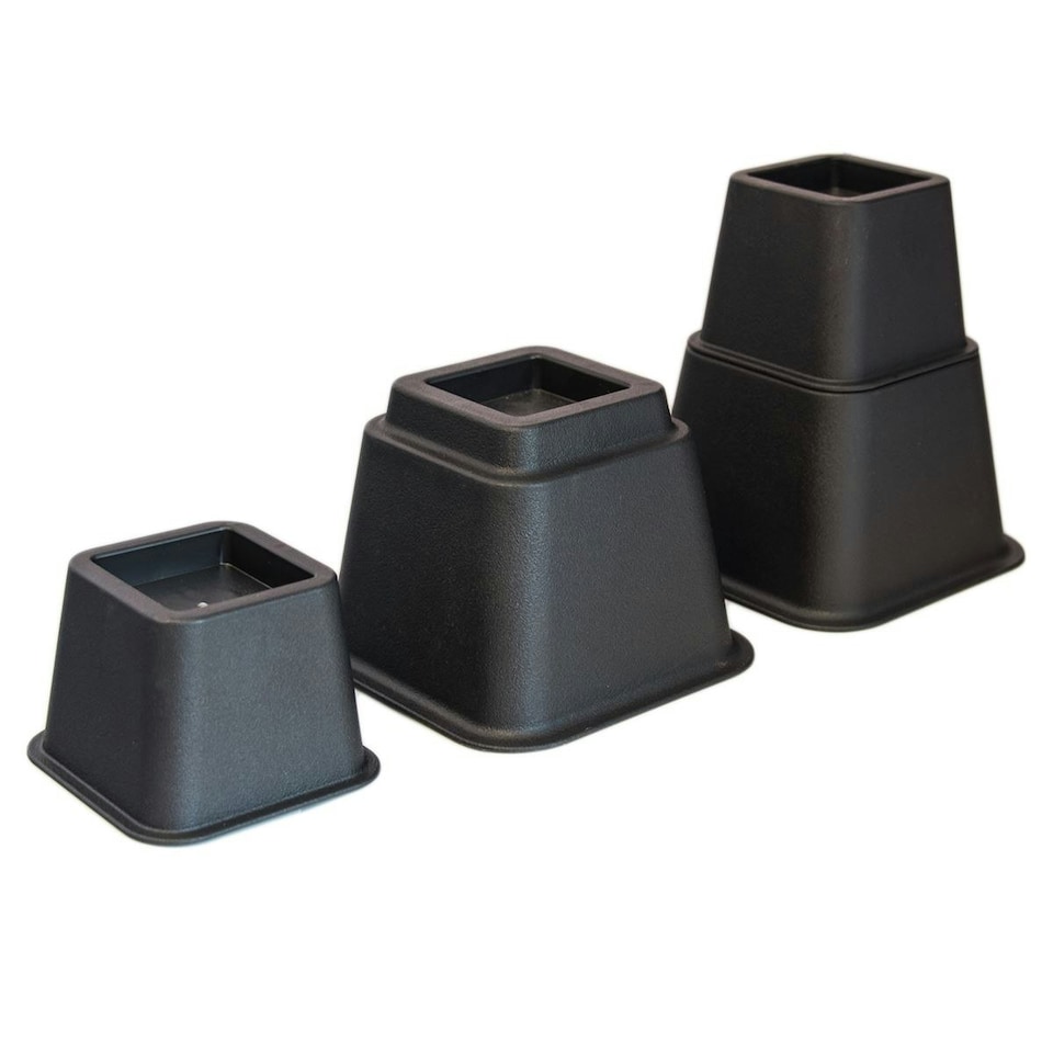 image 1 of KCT 8 Piece Stackable Adjuster Bed Riser