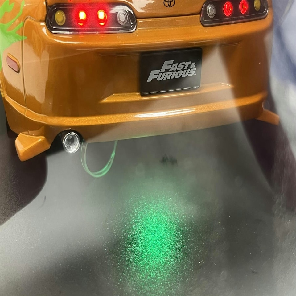 image 1 of Fast and Furious 1995 Toyota Supra Lights Up Brian Figure 1:18 Jada 31139