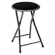 image 1 of Oypla Black Padded Folding Breakfast Kitchen Bar Stool Seat Black