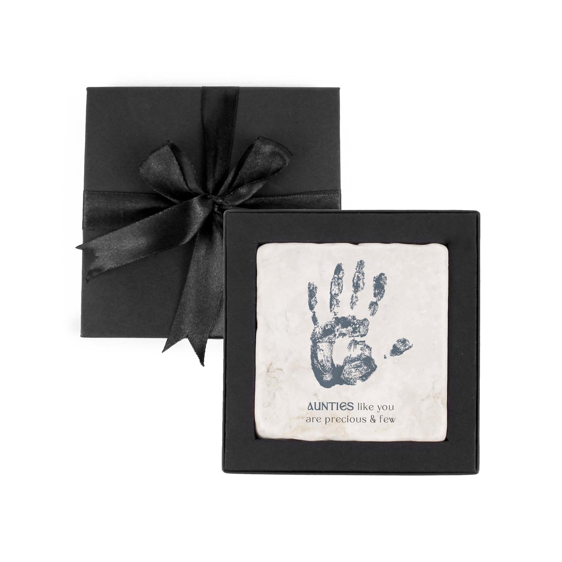 Aunties Like You Marble Coaster Mother's Day Gift Box Set - Blue
