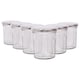image 1 of Argon Tableware Glass Jam Jars with Lids - 185ml - Pack of 6