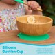 image 5 of Tiny Dining Bamboo Suction Bowl - Olive Green | Green | Olive Green