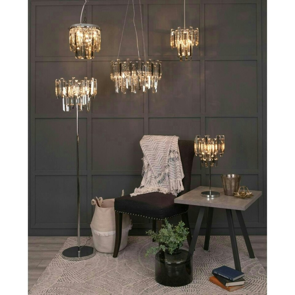 image 1 of Onega Pendant Champagne and Smoked Non Electric Light Shade