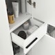 image 9 of HOMCOM Bathroom Storage Cabinet, Tall Cabinet, Bathroom Storage Unit with Adjustable Shelves, Double Doors and Drawer
