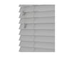 image 1 of 230cm Dove Grey Smooth Finish Faux Wood Venetian Blinds with Strings  (120cm Drop) Grey | Grey