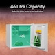 image 4 of HYE Mini Fridge 46 Litre Table Top Quiet Drinks Fridge - White RF01MBF46W23