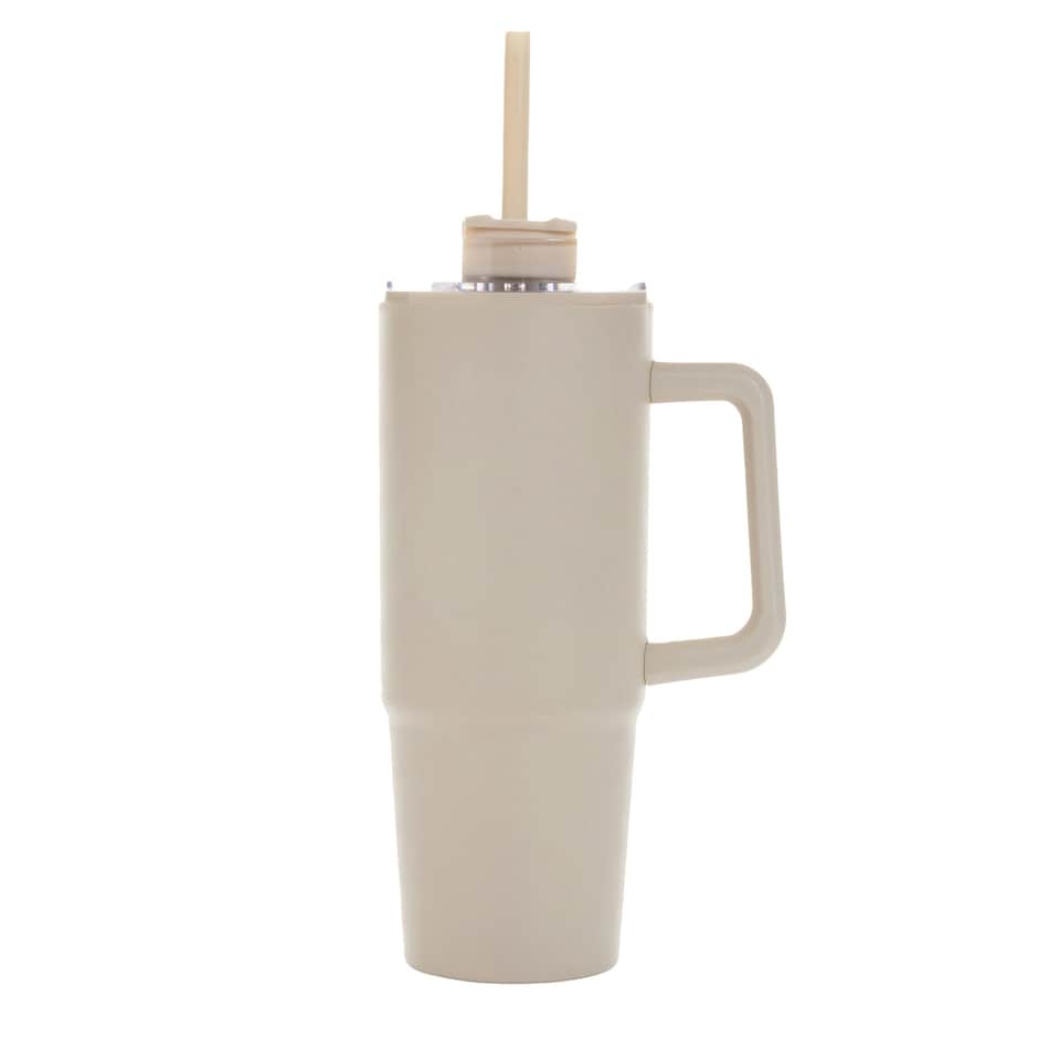 image 1 of XD Collection Tana Handle Plastic 900ml Tumbler - Beige - One Size