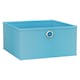 image 1 of Foldable Fabric Storage Box with Metal Eyelet Handle | Blue | 1