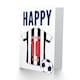 image 2 of Football Strip Kit White Striped Top 10 Year old Kids 10th Birthday Card