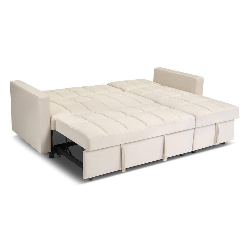 image 1 of Bargainia Milo 3 Seater Velvet Corner Sofa Bed Living Room