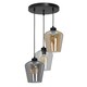image 4 of Milagro Pendant Lamp Santiago Mix 3XE27 Black