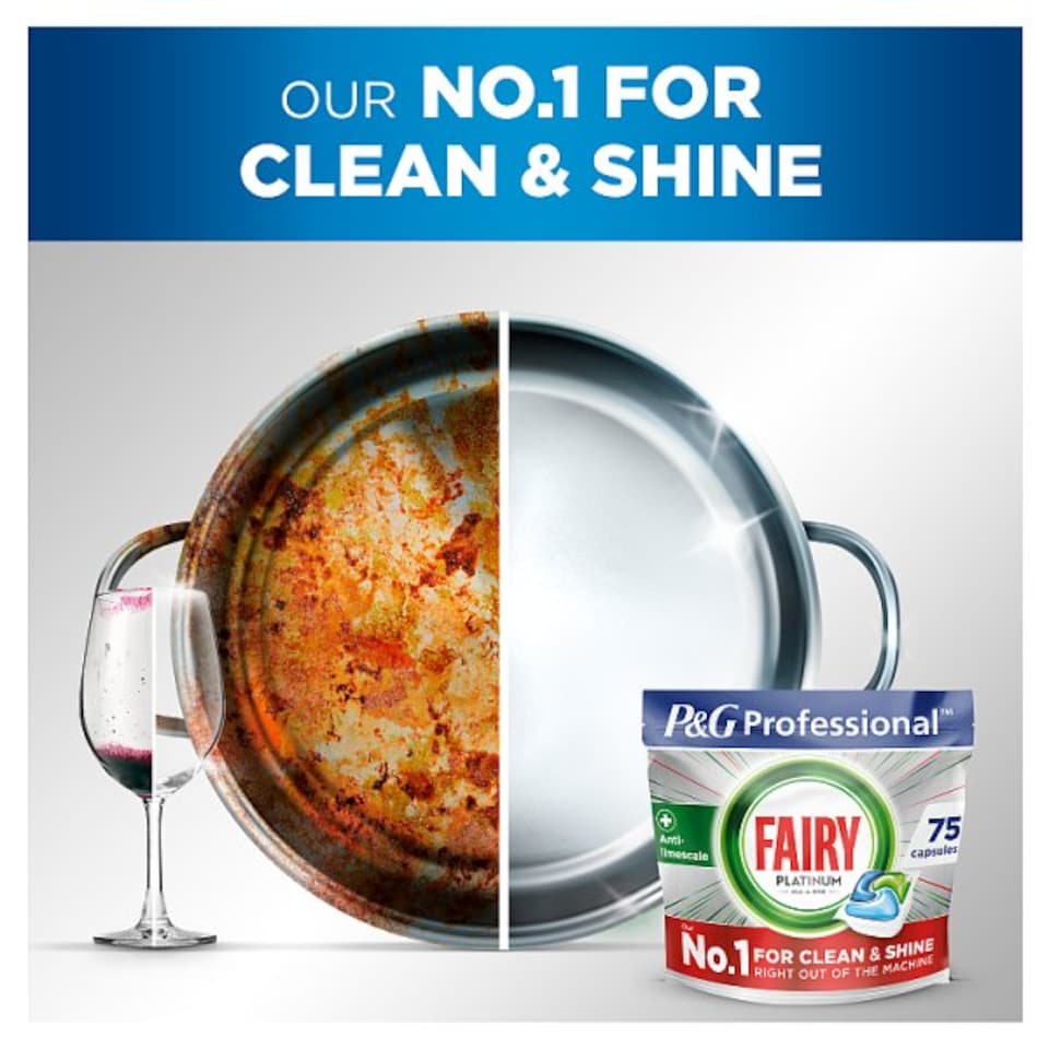 image 1 of 2 X Fairy Professional Platinum Dishwasher Tablets, Fresh Lemon Scent, 113 Washes