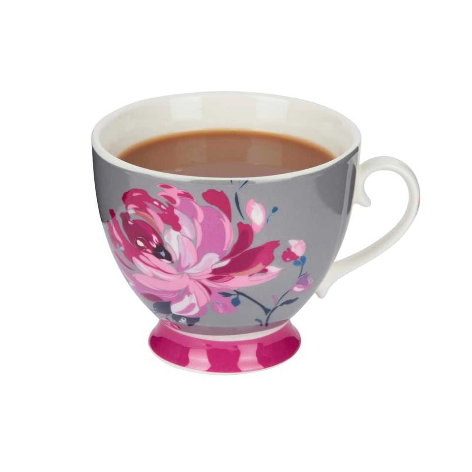 image 1 of KitchenCraft China Pink Flower Mug | Multi | 1