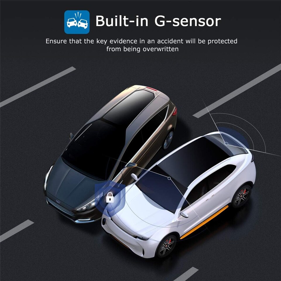 image 1 of Orskey S680S Dashcam LCD Display Black