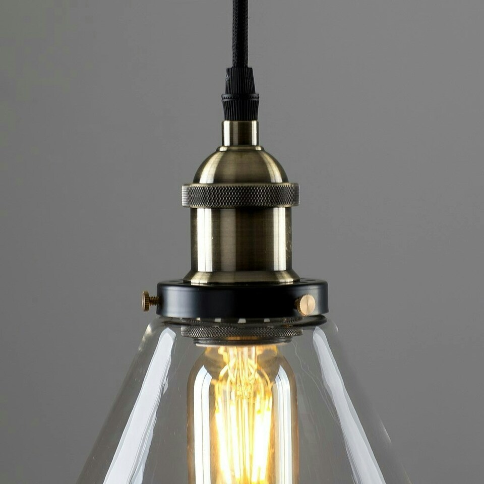 image 1 of ValueLights Norton Black Ceiling Light Pendant
