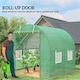 image 5 of Outsunny Polytunnel Greenhouse Outdoor Grow House Roll Up Door Windows 2x2.5m