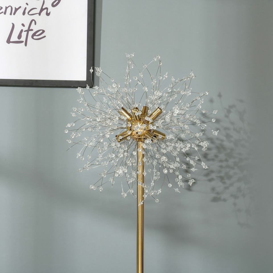 image 1 of HOMCOM Modern Floor Lamp with Dandelion-like Lampshade for Bedroom