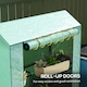 image 6 of Outsunny 3 Tier Mini Greenhouse with PE Cover, Roll-Up Door, Green