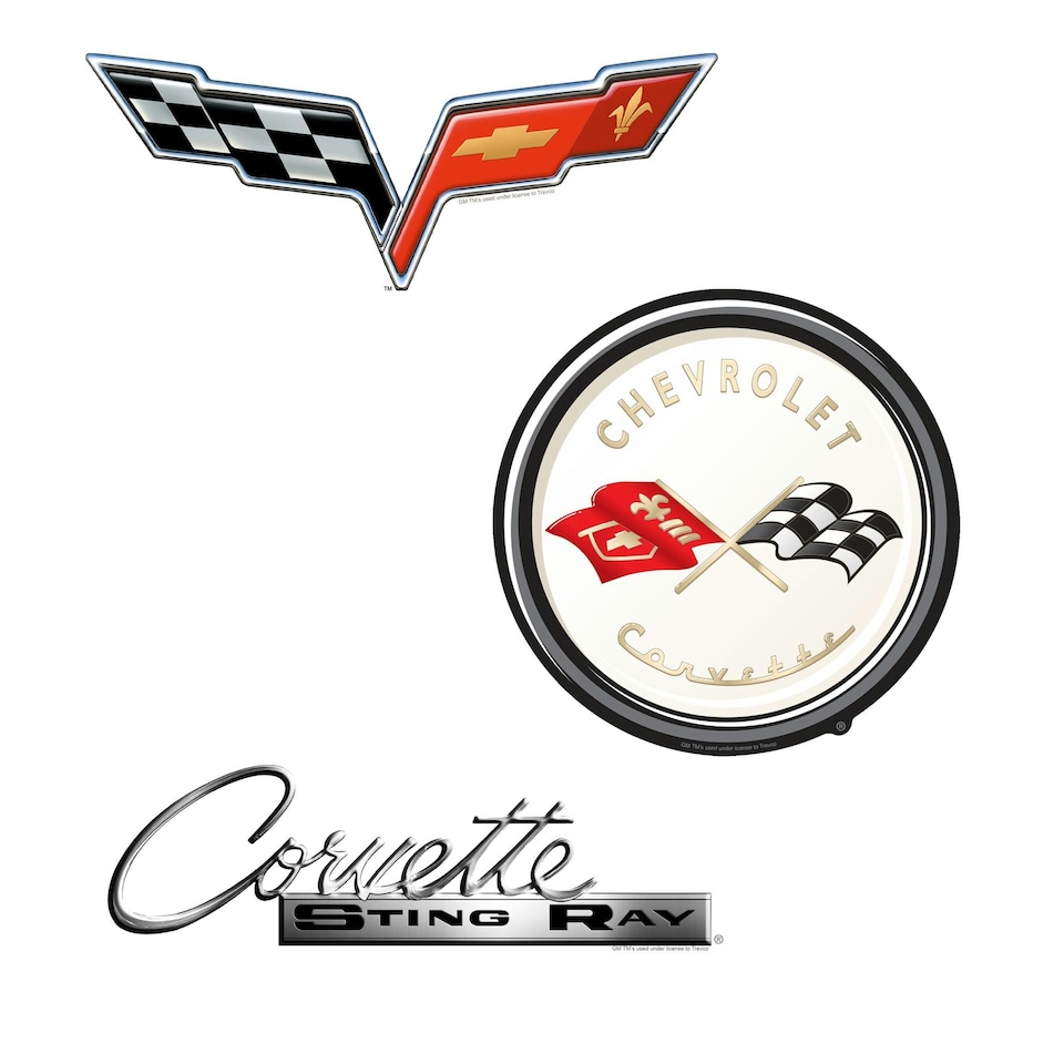 image 1 of Chevrolet Chevrolet Chevrolet Corvette Branding Deluxe Stickers Variety Pack Stickers (Pack Of 50) - Multicoloured - One Size
