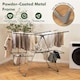 image 7 of COSTWAY 2-Tier Clothes Drying Rack Clothing Laundry Rack