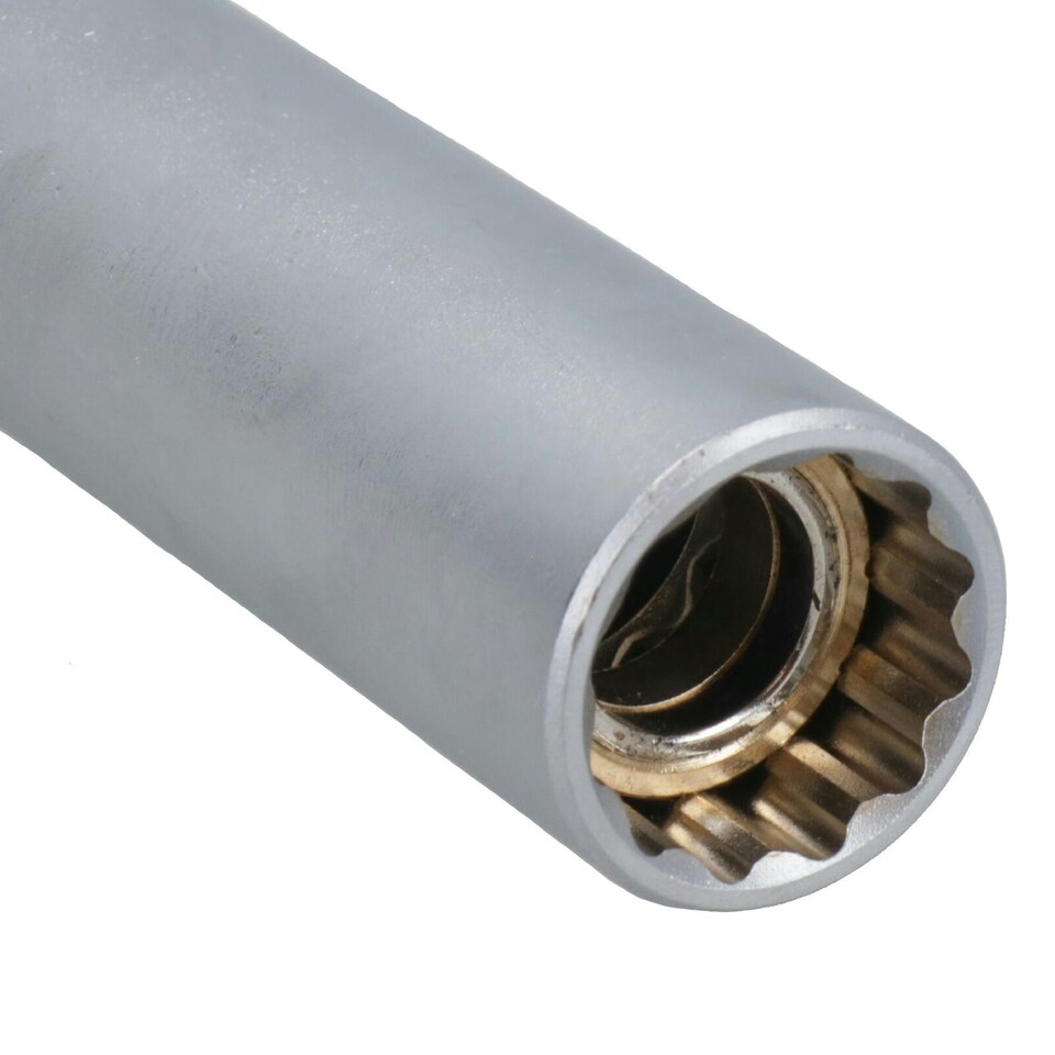image 1 of 18mm Extra Long Spark Plug Socket Magnetic Thin Walled For Motorcycles Bikes