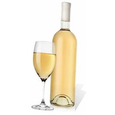 Glass and White Wine Cardboard Cutout - 184cm