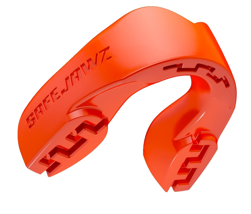 image 1 of SAFEJAWZ Intro Sports Mouth Guard Orange Adult/Junior