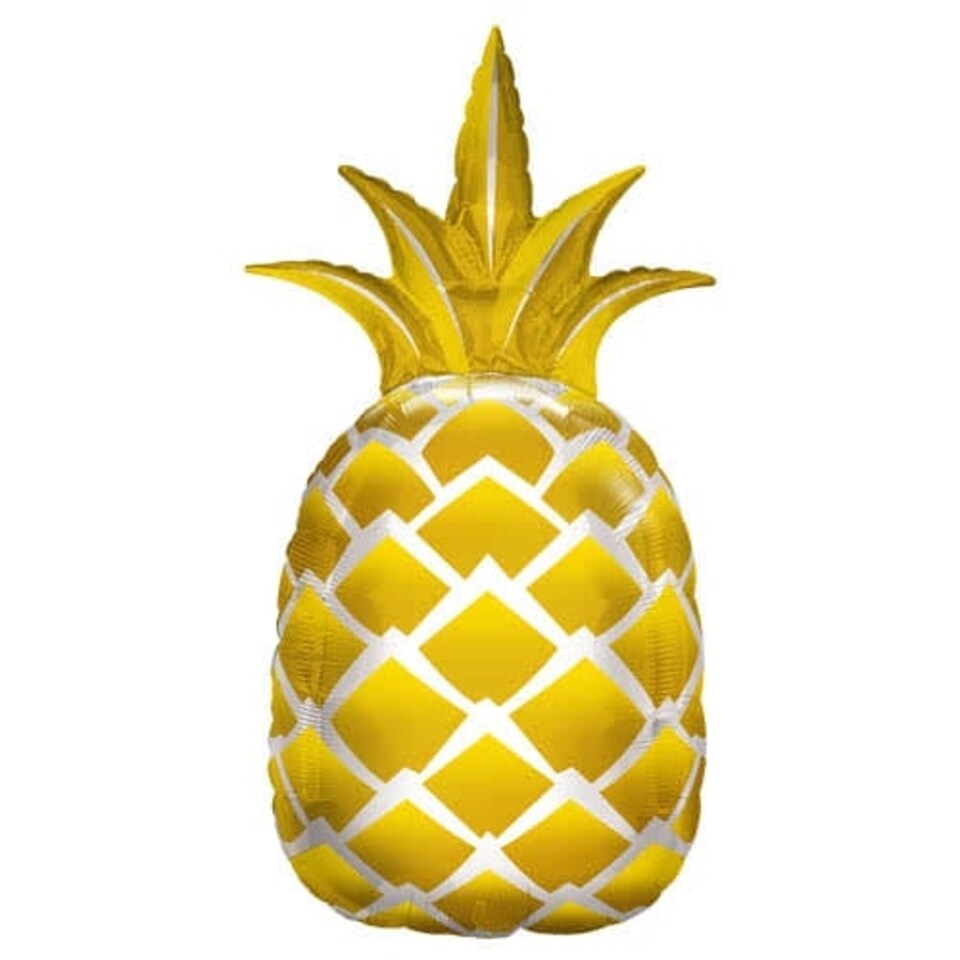 Golden Pineapple Helium Foil Giant Qualatex Balloon 112cm / 44 in
