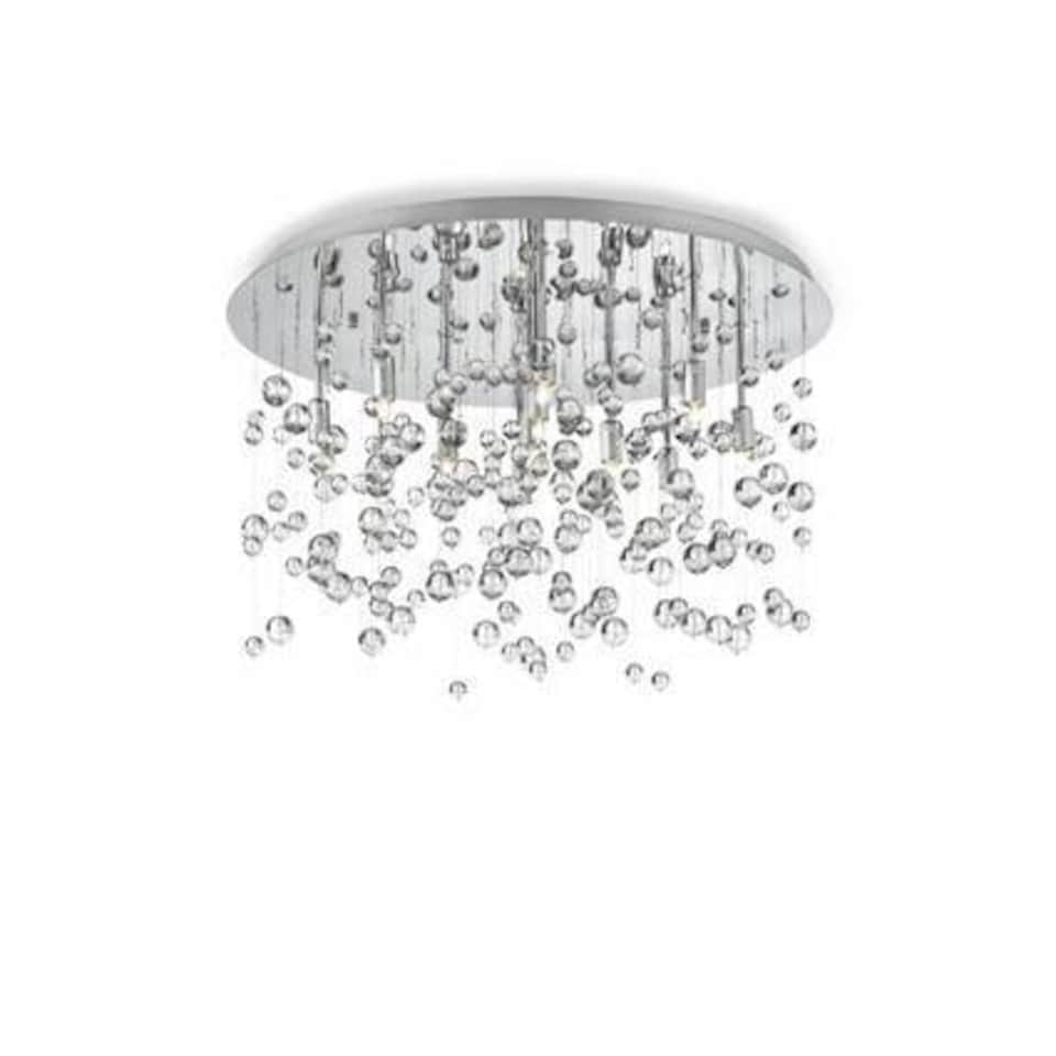 image 1 of Neve  8 Light  Medium Blown Glass Bubbles Ceiling Pendant Chrome, G9