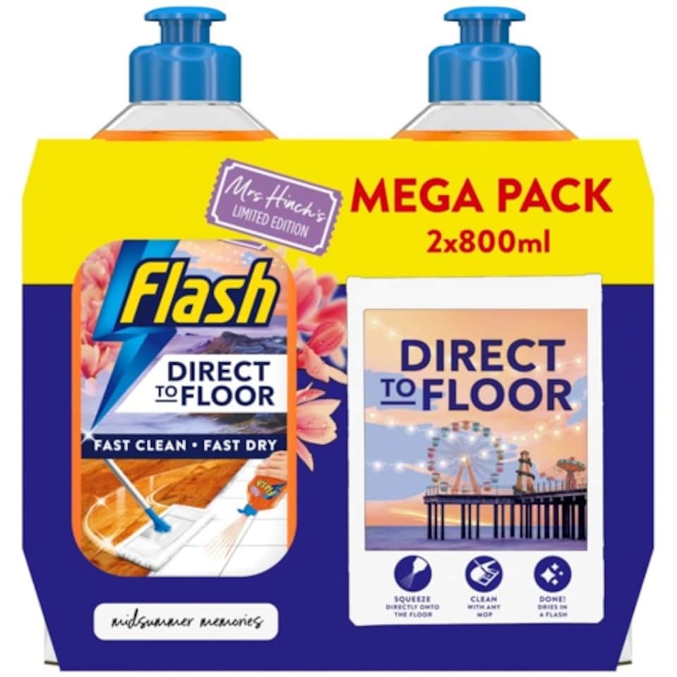 image 1 of Flash Direct To Floor Cleaner Mrs Hinch's Midsummer Memories